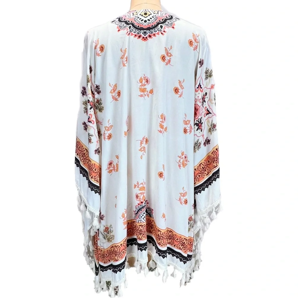 Altar’d‎ State boho duster wrap fringe mandala floral earthy lightweight layer